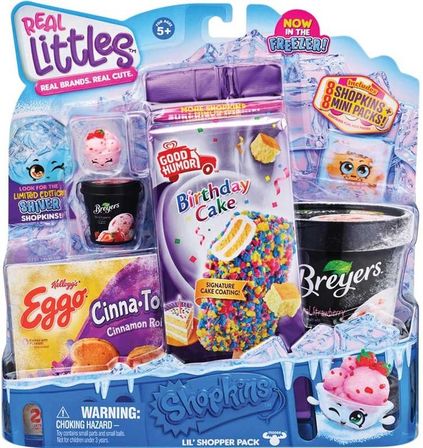 7 stk. SHOPKINS REAL LITTLES ICY TREATS - SHOPPER PACK ASST