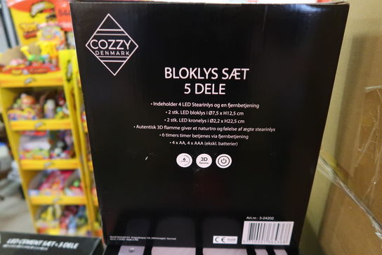 5 pk. Cozzy Bloklys sæt 5 dele