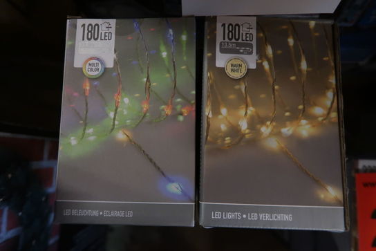 10 stk. Lyskæde color med 180 Led 13,5 m