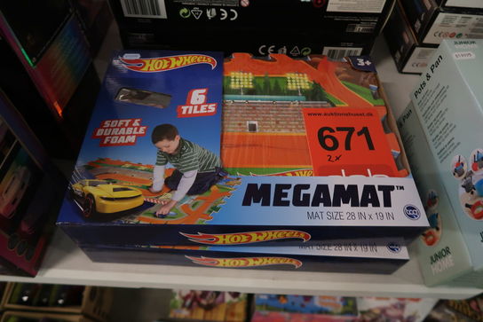 2 pk. Megamat MegaMat Skummåtte i Brikker Hot Wheels