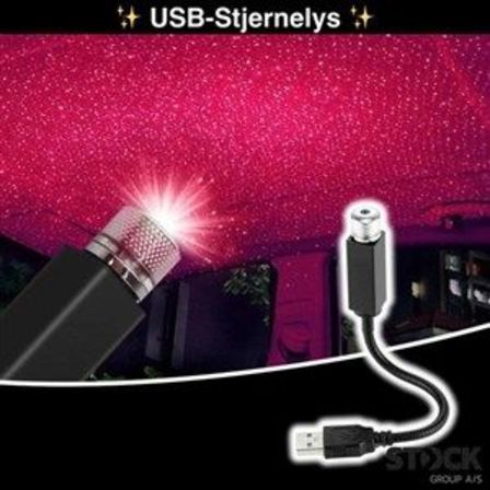 Ca. 20 stk. USB Stjerne-Lys