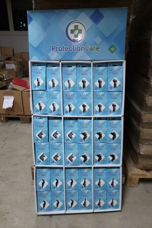 Display med 144 pk. Ledstøtte