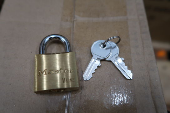 216 stk. Hængelåse 30mm m. 2 nøgler MASTERLOCK 4130