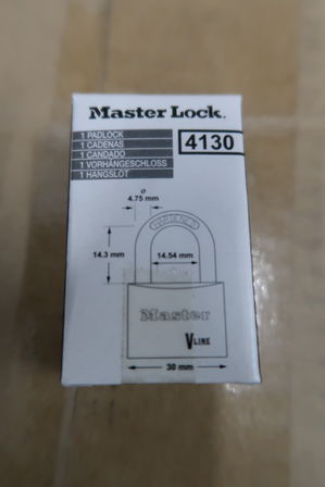 216 stk. Hængelåse 30mm m. 2 nøgler MASTERLOCK 4130