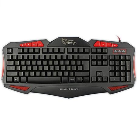 10 stk. White Shark Gaming tastaturer Sort/rød – DK Layout