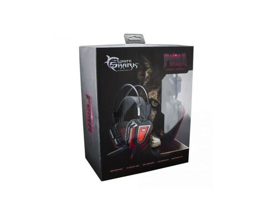 3 stk. White Shark Gaming Headsets GH-1843 PUMA Sort/rød