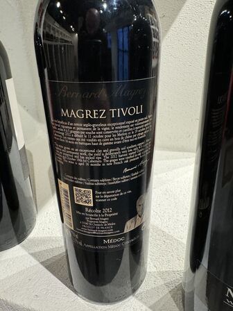 Bernard Magrey Magrez Tivoli Médoc & Noon Reserve shiraz 2017