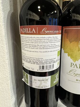 8 fl. Padilla Rioja 2019