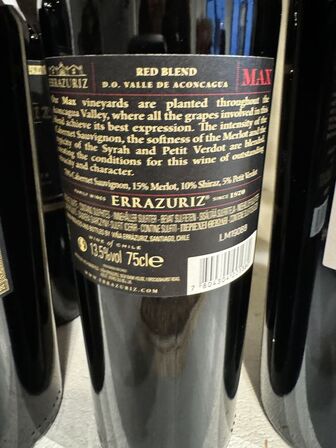 4 fl. Errazuriz Max Reserva & 2 fl. Minuty Côtes de provence