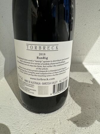 1 fl. Torbreck Barossa Valley RunRig 2018