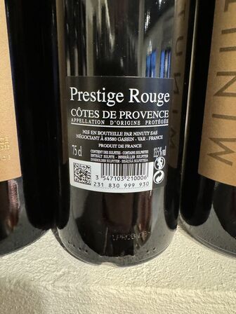 5 fl. Château Minuty Cuvee Prestige Rouge Cru Classé 2018