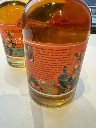 3 fl. Foxdenton Orange and Rosemary Gin Liqueur