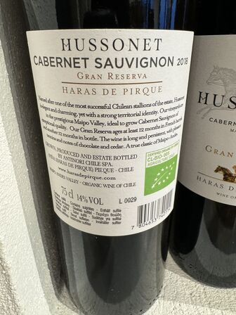 3 fl. Hussonet Cabernet Sauvignon 2018 & 3 fl. Bernhart Spätburgunder