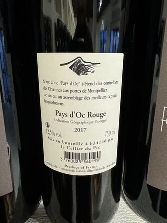 7 fl. Fontanilles Pays d'Oc Rouge 2017