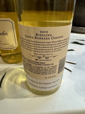 7 fl. Fess Parker Santa Barbara Riesling 2021