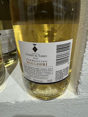 4 fl. Vermentino Guado på Tasso Bolgheri 2022