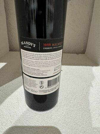 Blandy's Malmsey Colheita 1999 Madeira i gaveæske