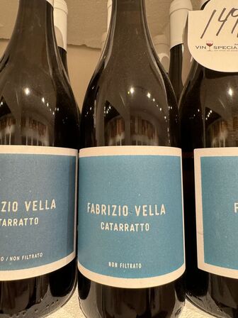 6 fl. organic fabrizio vella catarratto natural wine sicily 2020