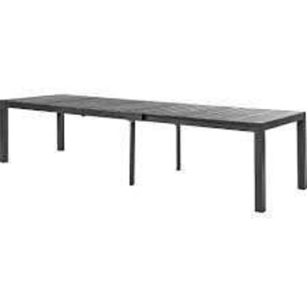 New Haven Nonwood havebord med udtræk 100x226/280/343 cm sort