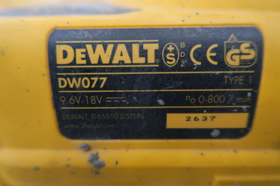 Rotationslaser DEWALT DW077