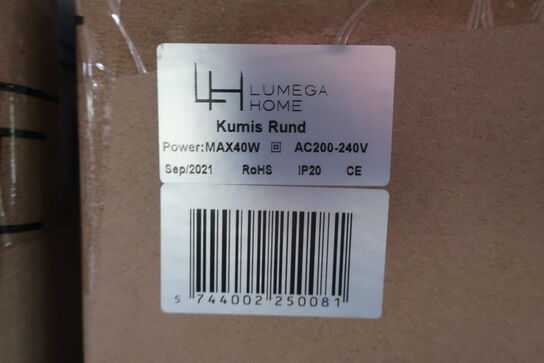 6 stk. bordlamper LUMEGA HOME Kumis Rund