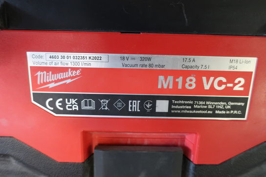 Støvsuger MILWAUKEE M18 VC-2