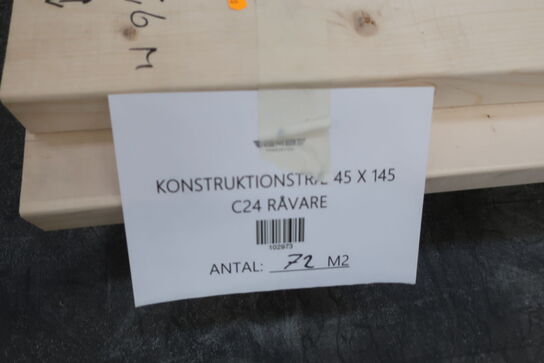 Palle med konstruktionstræ 45 x 145