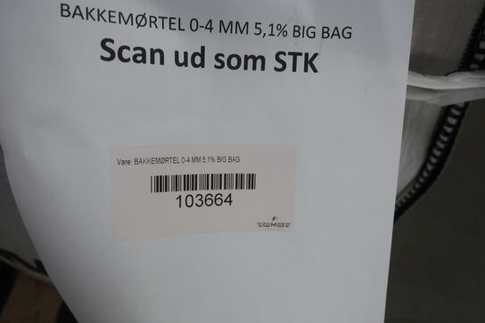 6 stk. bigbags med bakkemørtel