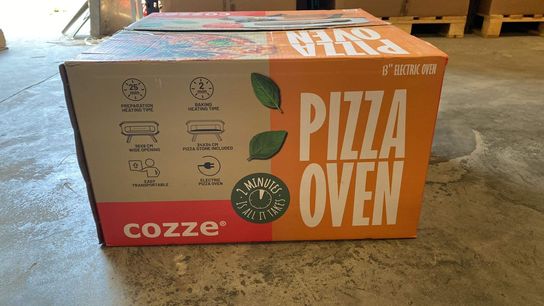 Cozze® 13" pizzaovn til el med pizzasten & frontlåge 230V/2200W