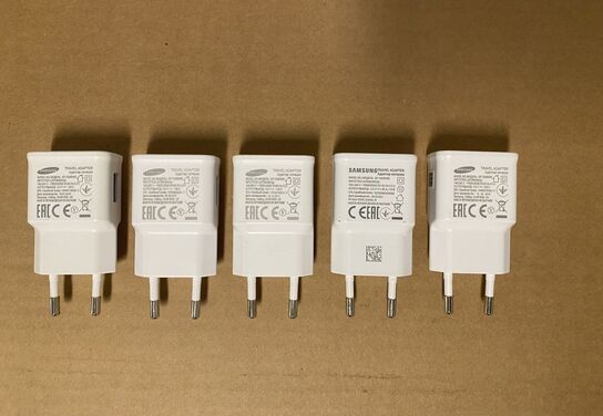 5 x Samsung EP-TA50EWE USB-C Charger