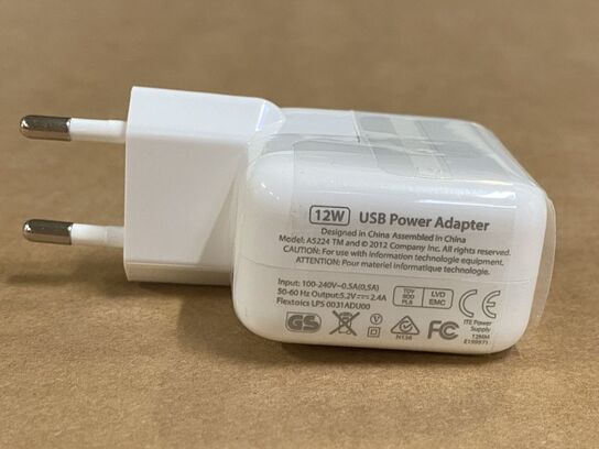 5 x Oplader 12W til IPhone & IPad - Ubrugt