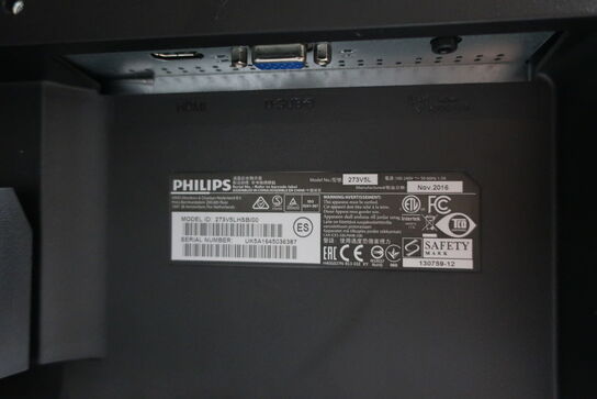 3 stk. computerskærme PHILIPS 273V, DELL