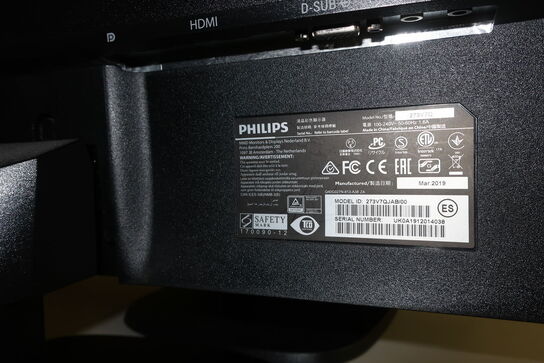 3 stk. computerskærme PHILIPS 273V, DELL