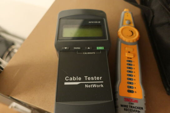 Kabeltester NETWORK NF8108-M, ledningssøger TACKLIFE CT01