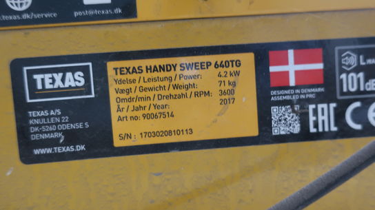 Fejemaskine TEXAS Handy Sweep 640TG