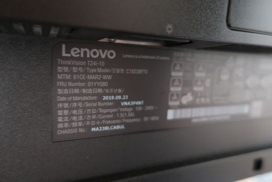 Skærm LENOVO T24i-10