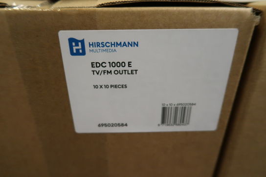 1300 stk. TV/FM outlet HIRSCHMANN EDC 1000 E