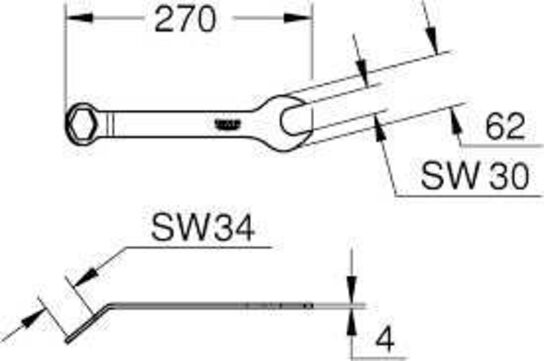 Grohe Speialnøgle 30/34 mm