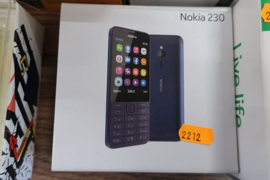 6 stk. telefoner NOKIA, DORO samt PRIMO