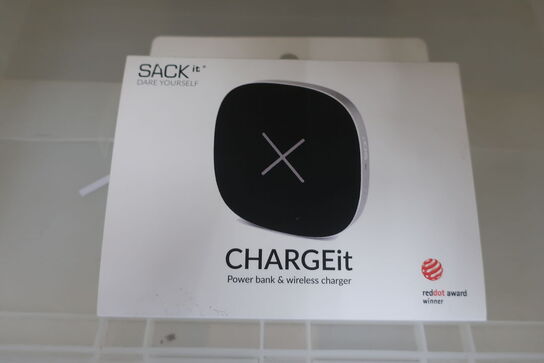 Powerbank med trådløs oplader SACKIT