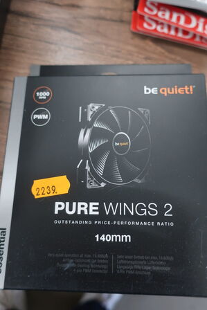 2 stk. faner BEQUIET Pure Wings 2 140 mm. 