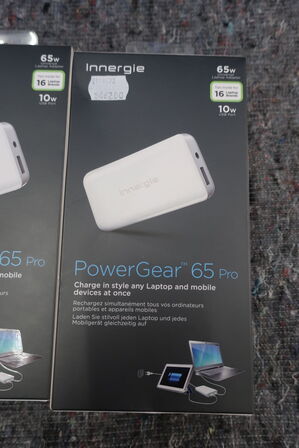 2 stk. powerbanks INNERGIE PowerGear 65 Pro