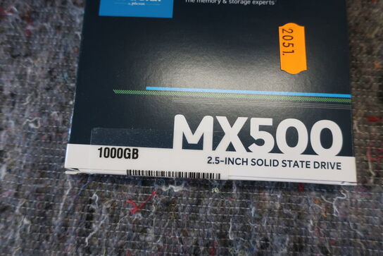 NVMe harddisk CRUCIAL MX500 1000 GB