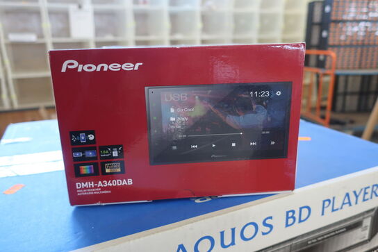 2-DIN radio til bil PIONEER DMH-A340DAB