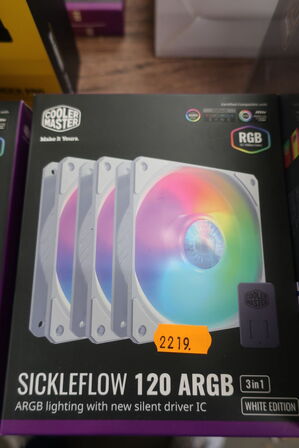 Fanesæt COOLERMASTER Sickleflow 120 ARGB 3in1