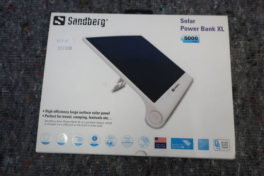 Powerbank med solceller SANDBERG 