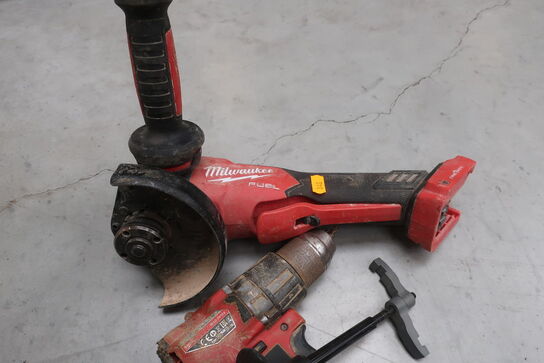 Akku vinkelsliber, bore/skruemaskine MILWAUKEE M18 FPD2, M18 ONE med 1 stk. batteri