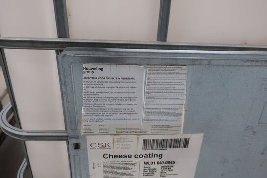 Palletank med cheesecoating og generator (kun indhold i bunden=