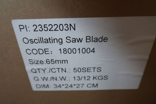 500 pcs. Multicutter Blades 65mm HCS Steel