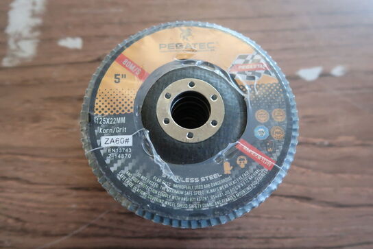 100 pieces. Flap discs PEGATEC K60